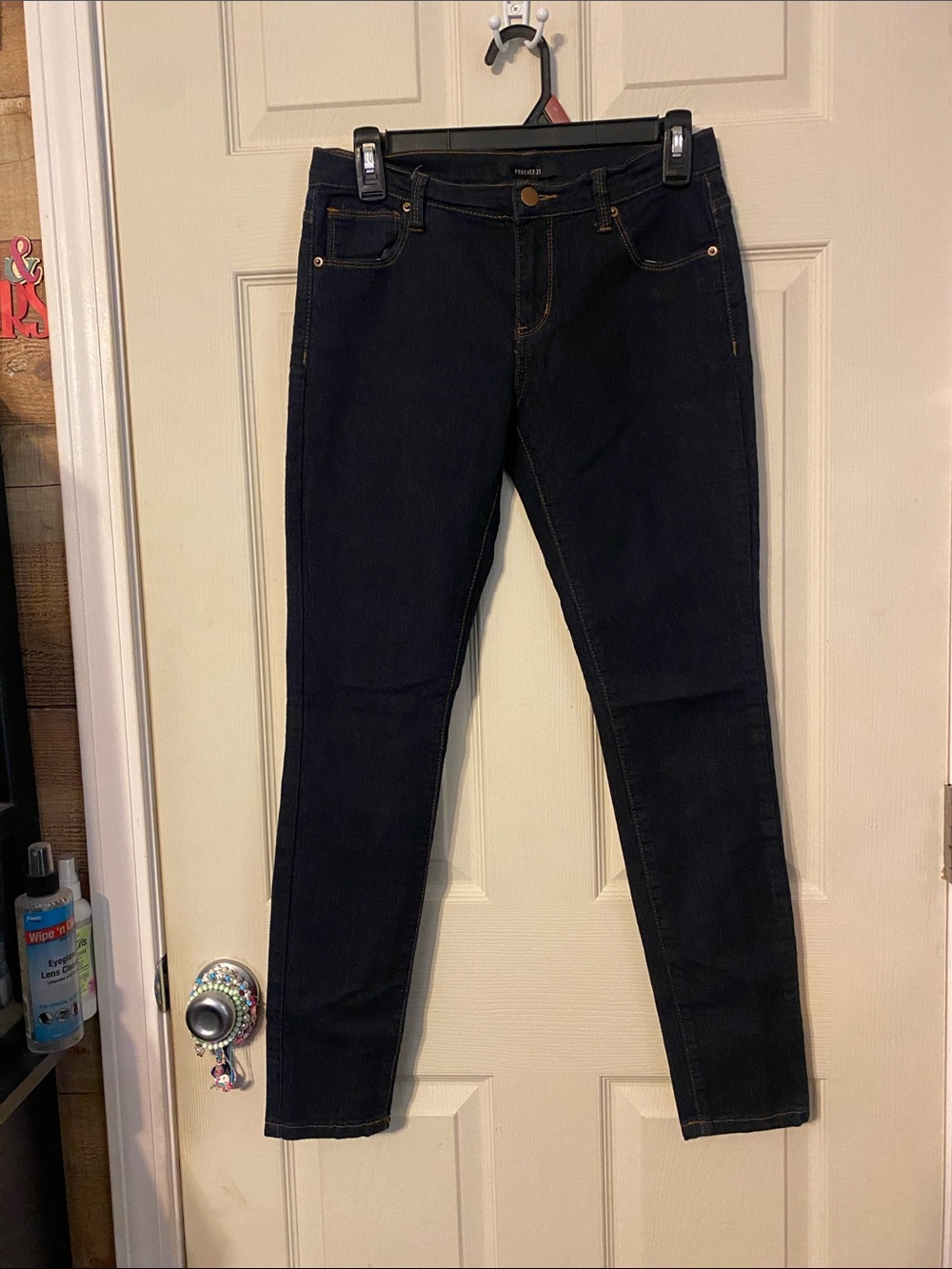 Forever 21 Dark Indigo Skinny Jeans - Women's Stretch Denim